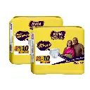 AVM Super Dry ECO Adult Diaper Pants XXL (Double Extra Large) | Waist Size (40-66 Inches | 101-167 Cm) | Unisex 2 Pack /20 Pcs