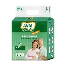 AVM Super Dry Premium Adult Diaper L size (Large) | Tape Style | Waist (38"-60") | High Absorption | Wetness indicator | Leak proof | Odour lock.(10 Pcs)