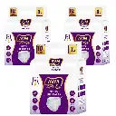 AVM Super Dry Protective Underwear Adult Diaper Pants L size Waist (32" - 55" | 81-140 cms) Pack of 3 - (30 Pcs)
