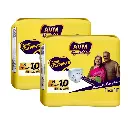 AVM Super Dry ECO Adult Diaper Pants M Size (Medium) | Waist (24-48 Inches | 61-122 cm) - 2 Pack | 20 Pcs | Unisex | Flexifit | Odour Control | Efficient Absorbecy